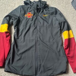 Iowa state Nike Dark Gray Jacket with Maroon and Gold Accents